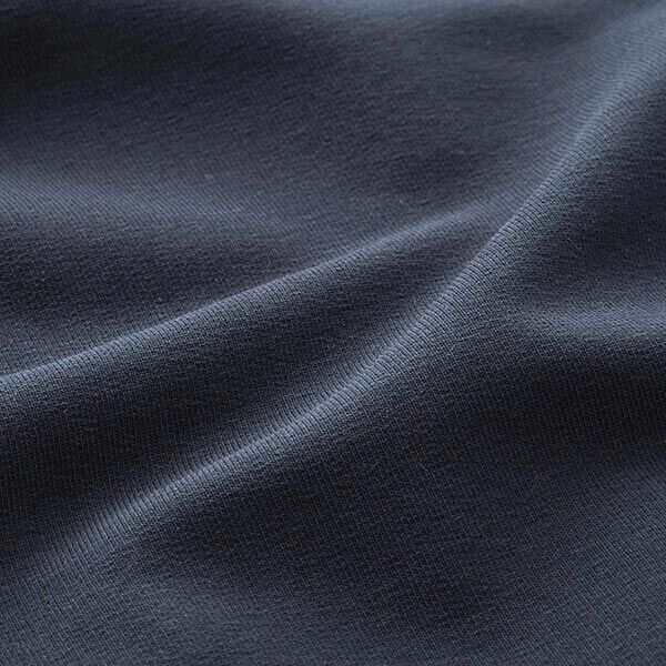Leichter French Terry Uni – nachtblau | Reststück 80cm