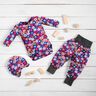Baumwolljersey bunte Blumen | Poppy Fabrics – nachtblau,  thumbnail number 6