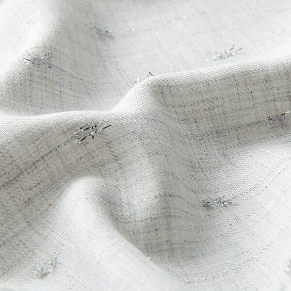Viskosestoff Lurex-Streifen Melange – nebelgrau, image number 2