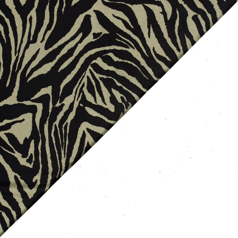 Viskosejersey Zebraprint – hellkhaki/schwarz,  image number 4