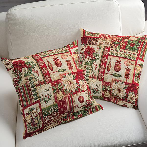 Dekostoff Gobelin Weihnachtsmotive – creme/rot, image number 7