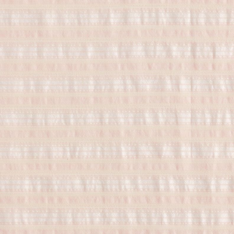 Baumwoll-Mix Krinkel-Streifen – rosé,  image number 1