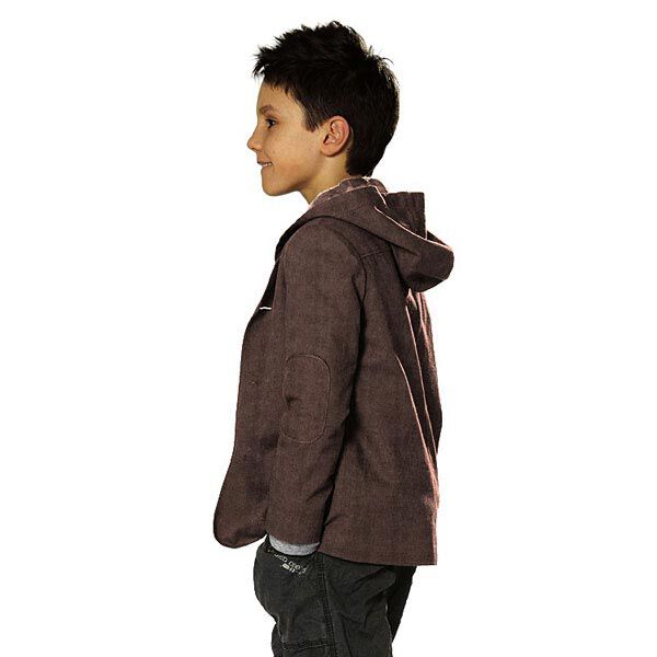 Nicki Stoff Uni – dunkelbraun