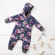 Softshell Aquarell-Blumen – marineblau,  thumbnail number 6