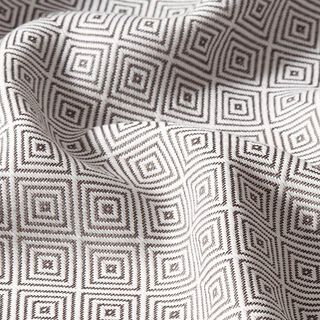 Outdoorstoff Jacquard Diamant – grau | Reststück 50cm