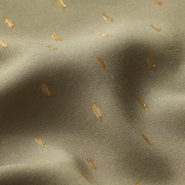 Viskosestoff Glitzertropfen – helloliv | Reststück 100cm