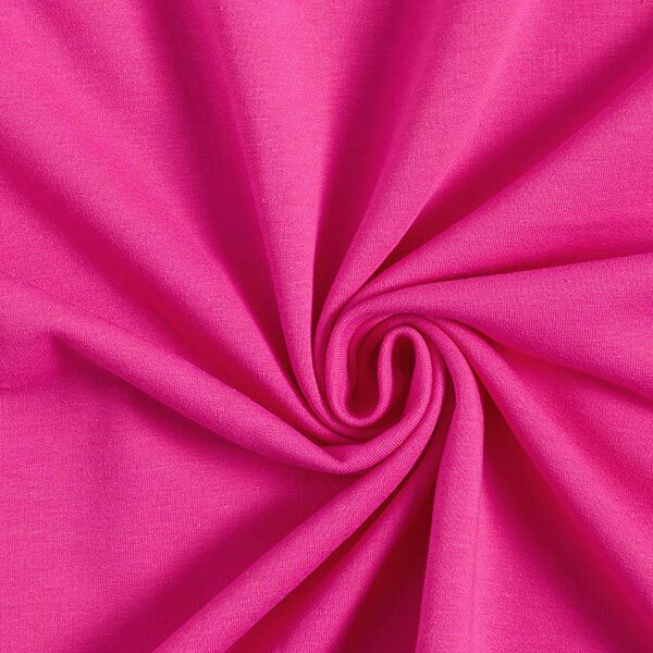 Leichter Baumwollsweat Uni – intensiv pink,  image number 1