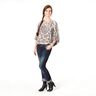 Chiffon Leo & Lurexstreifen – beige/schwarz,  thumbnail number 5