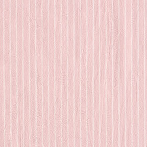 Blusenstoff Baumwoll-Mix breite Streifen – rosa/wollweiss, 