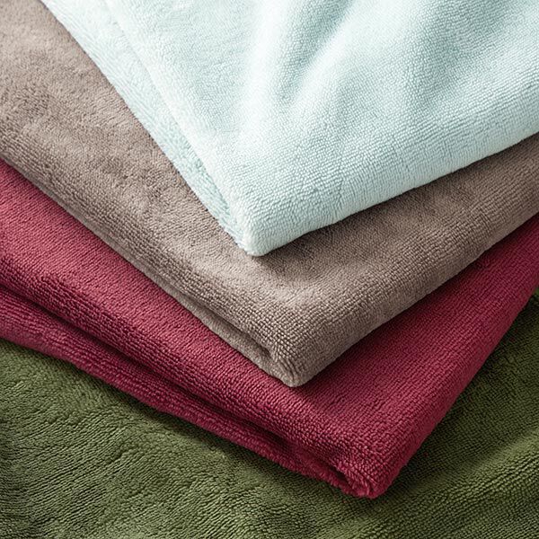 Kuschelfrottee Bambus Uni – aquablau – Muster,  image number 7