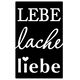 Einlegeplatte „Lebe, lache, liebe“,  thumbnail number 2