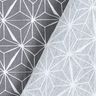 Beschichtete Baumwolle grafische Sterne – grau/weiss,  thumbnail number 5