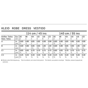 Hängerkleid | Burda 9420 | 92-122, 