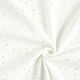 Baumwoll Musselin verstreute Goldtupfen – weiss/gold,  thumbnail number 3