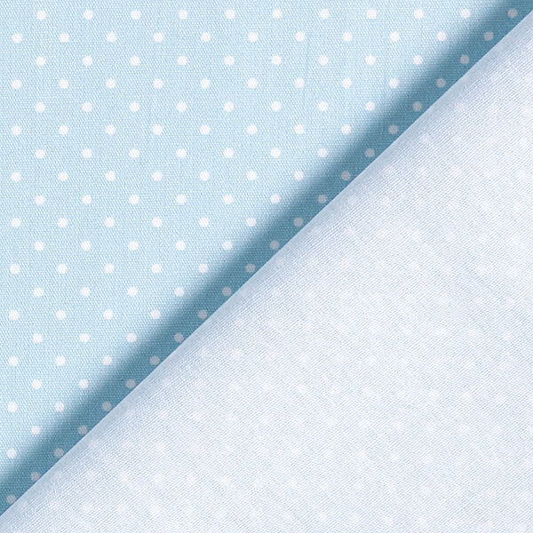 Baumwollpopeline kleine Punkte – hellblau/weiss,  image number 4