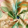 Dekostoff Halbpanama Dschungeltiere – beige/grün,  thumbnail number 3