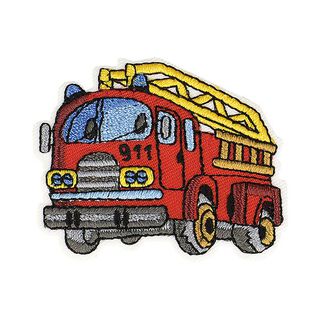 Applikation Feuerwehrauto [ 4 x 5 cm ] – signalrot, 