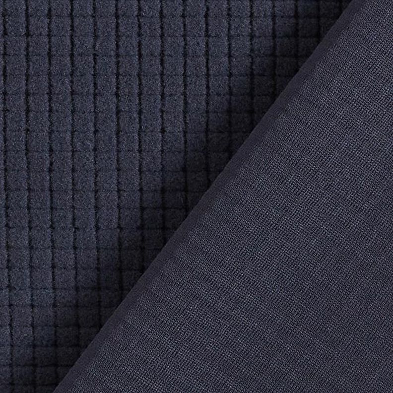 Struktur Jersey Kästchen – marineblau,  image number 3