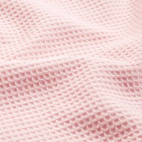 Frotteestoff/Waffelpiqué Uni – rosé, 