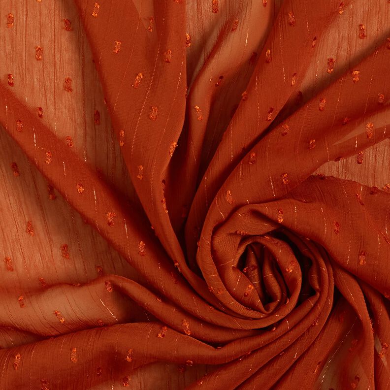 Chiffon Dobby Metallic Nadelstreifen – bronze/silber metallic,  image number 3