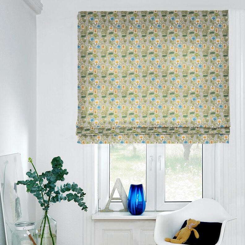 Baumwollstoff Cretonne Tiere auf Safari – helloliv,  image number 6