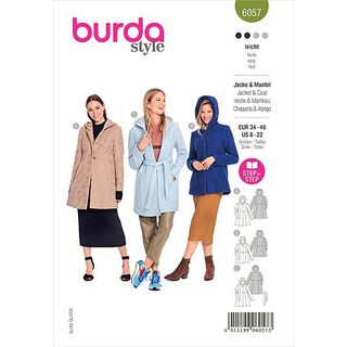 Mantel | Burda 6057 | 34-48, 
