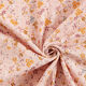 Musselin/ Doppel-Krinkel Gewebe romantische Blumenranken – rosa,  thumbnail number 3