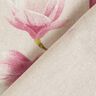 Dekostoff Halbpanama Magnolien-Blüte – malve/natur,  thumbnail number 4