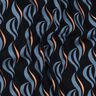 Viskose-Stretch abstrakte Wellen – schwarzblau/helljeansblau,  thumbnail number 2