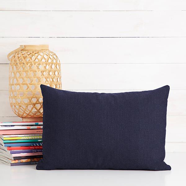 GOTS Baumwollpopeline | Tula – marineblau | Reststück 100cm