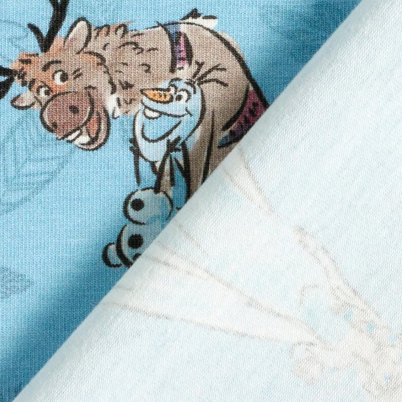 Baumwolljersey Eiskönigin im Wald | Disney – hellblau, image number 4
