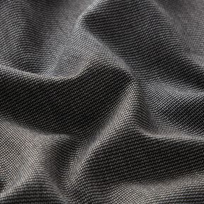 Hosenstoff Stretch Zick-Zack – silbergrau/schwarz, 