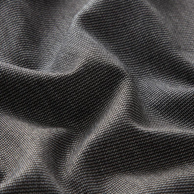 Hosenstoff Stretch Zick-Zack – silbergrau/schwarz,  image number 2