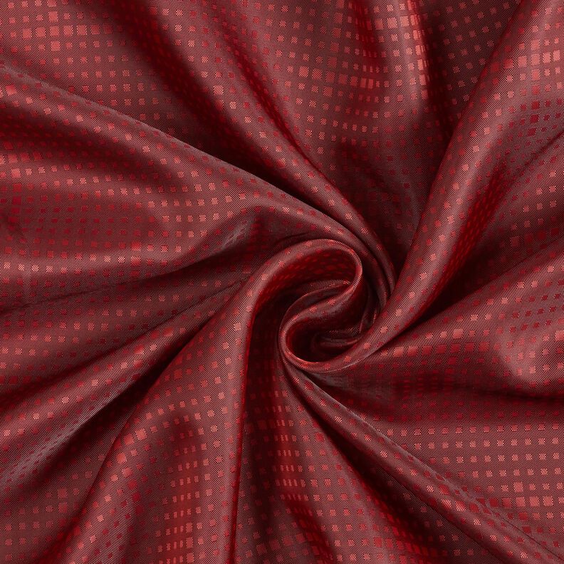 Futterstoff Jacquard unregelmäßige Kästchen – karminrot,  image number 3