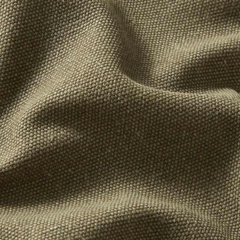 Dekostoff Canvas gewachst – khaki,  image number 2