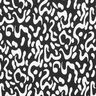 Viskosejersey abstraktes Leomuster – schwarz/weiss,  thumbnail number 7