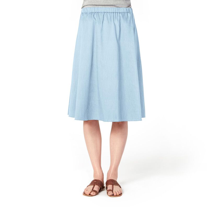 Musselin / Doppel-Krinkel Gewebe – babyblau,  image number 7