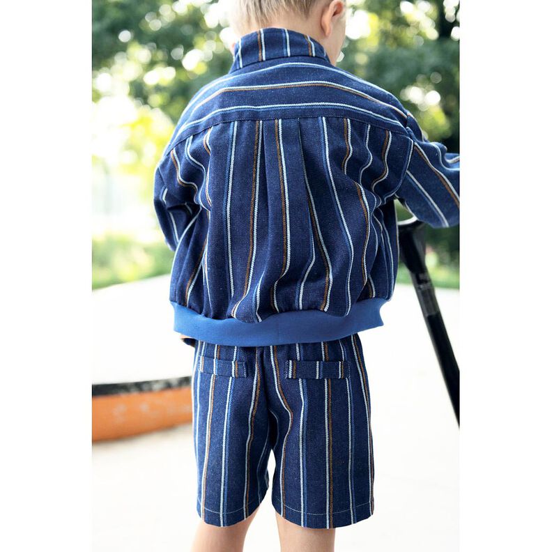 Jeans eingewebte Streifen | Poppy Fabrics – indigo,  image number 5