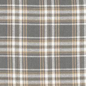 Baumwollflanell Karo – grau/weiss, 
