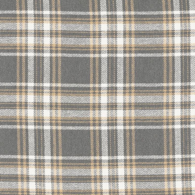 Baumwollflanell Karo – grau/weiss, image number 1