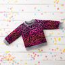 French Terry Sommersweat Farbverlauf Leopard Digitaldruck | by Poppy – purpur/feuerrot,  thumbnail number 5