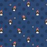 Baumwolljersey Pinguin mit Weihnachtsmütze – marineblau,  thumbnail number 1