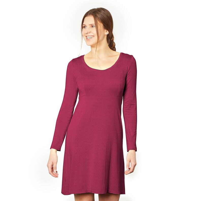 Baumwolljersey Medium Uni – purpur, image number 4
