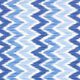 Beschichtete Baumwolle Ikat-Print – blau/weiss,  thumbnail number 1
