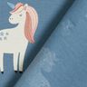 Baumwolljersey süsse Glitzer-Einhörner – blaugrau,  thumbnail number 5