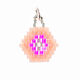 Anhänger Brick Stitch Sechseck [14 mm  x 16 mm] | Rico Design – rosa,  thumbnail number 1