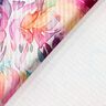 Strukturstoff Stretch Aquarellblüten Digitaldruck – lavendel/pfirsichorange,  thumbnail number 4