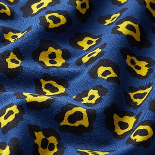 French Terry Sommersweat Leo – marineblau/lindgrün, 