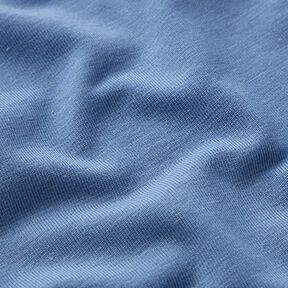Bambus Viskosejersey Uni – stahlblau, 