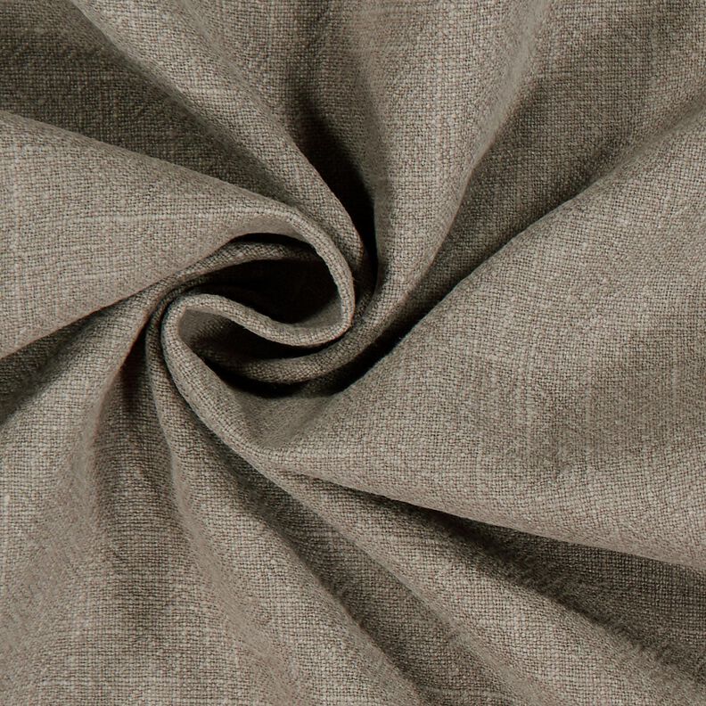 Leinenstoff Ramie-Mix stonewashed, schwere Qualität – dunkeltaupe, image number 2